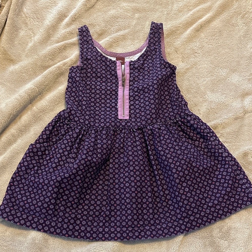Tea collection size 4 fine cord dress. Pockets and zipper